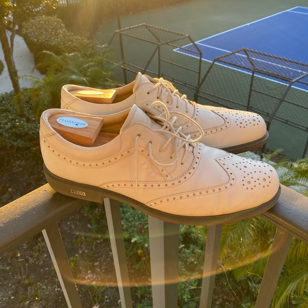 Ecco golf hybrid wing tip shoes size 47 size 13 good condition